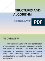 Data Structures and Algorithm: Rishelle L. Llanto