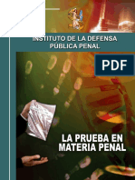 La prueba en materia penal Defensa Pública Penal.pdf