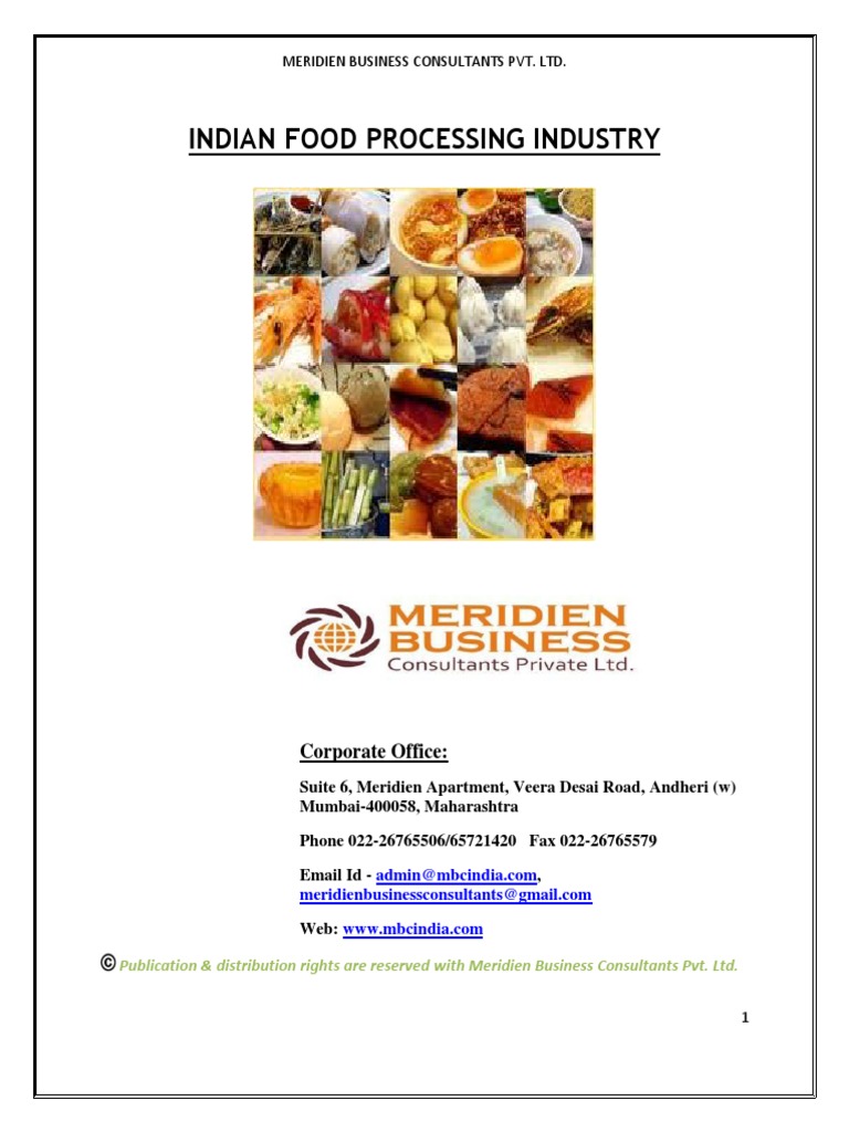 1 Food Processing PDF PDF Food Processing Foods