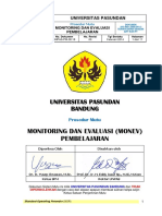 Monitoring Dan Evaluasi (Monev) Pembelajaran: Universitas Pasundan Bandung