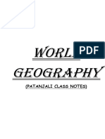World Geography: (Patanjali Class Notes)
