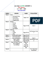 Nursery Curriculum Guide For MAPEH