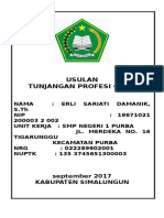 Usulan Tunjangan Profesi Guru: September 2017 Kabupaten Simalungun