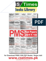 PMS Punjab Past Papers 2017-18 - CSSTimes