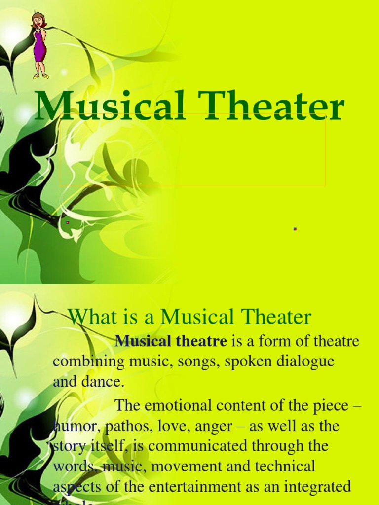 Essentials of Musical Theater Creation | PDF | Play (Theatre) | Musical ...