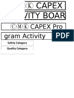 Capex Activity Board