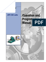Operation and Programming Manual of 9 Series CNC Lathe by Allen Bradley