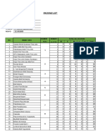 Packing List: NO Nama Toko Nomor Nomor Total Allocation Koli XS S M L XL Total