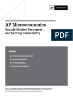 AP Microeconomics: Sample Student Responses and Scoring Commentary