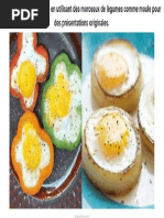 18. Faire Cuire Des Oeufs en Utilisant Des Morceaux de Légumes Comme Moule