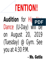 Audition