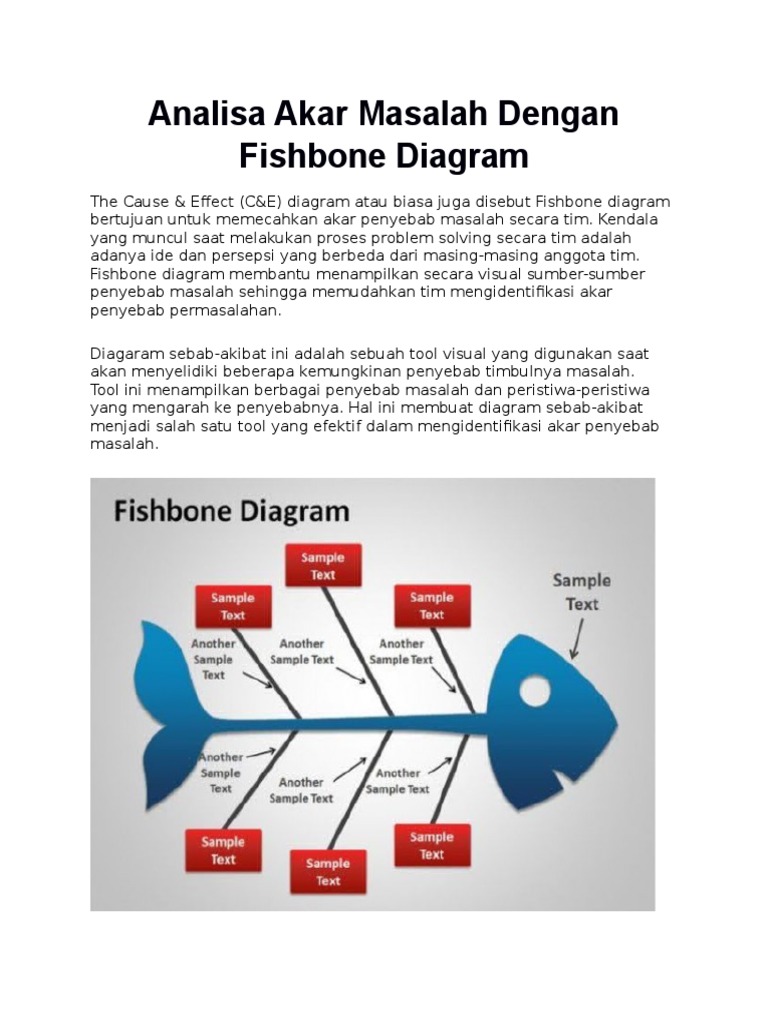 Analisis Akar Masalah dengan Diagram Fishbone | PDF