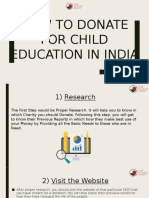 How To Donate For Child Education in India