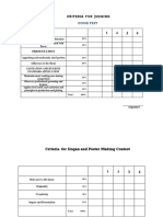 Cook Fest: Criteria For Judging