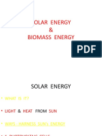 Solar and biomass energy guide