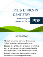 Finance & Ethics in Dentistry: Presented By: Dr. Arpit Viradiya Guided By: Dr. Prashant P. Shetty