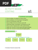 Notes of Activity Based Costing