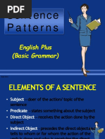 Sentence Patterns: English Plus (Basic Grammar)