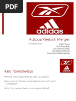 Adidas/Reebok Merger: Collin Shaw Kelly Truesdale Michael Rockette Benedikte Schmidt Saravanansadaiyappan