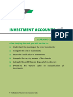 Notes To Investment Accounting