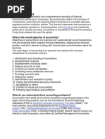 What Is Accounting: Cash Flows