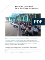 Contoh SK, Berita Acara, Daftar Hadir Penyusunan RKJM & RKT Sekolah/Madrasah