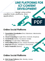 Principles and Design Using Online Creation Tools, Platforms, and Applications