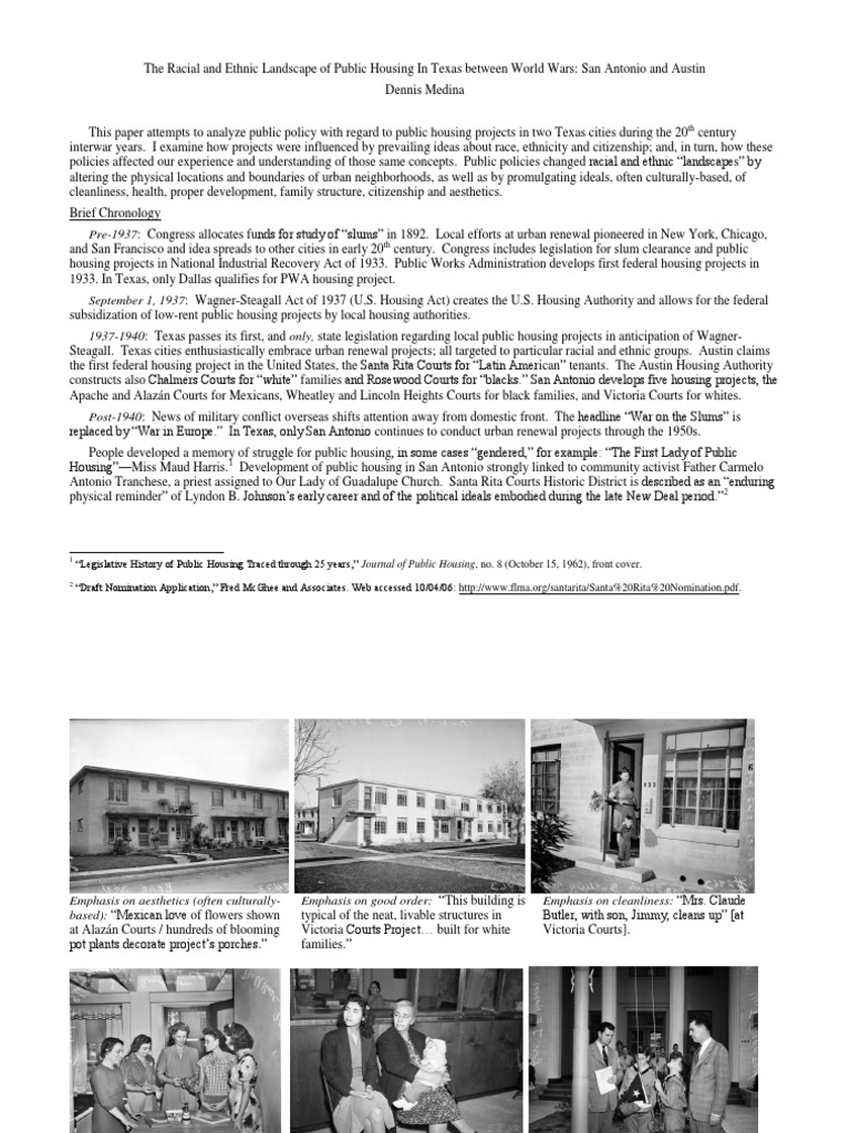 Public Housing San Antonio TX PDF Public Housing Texas