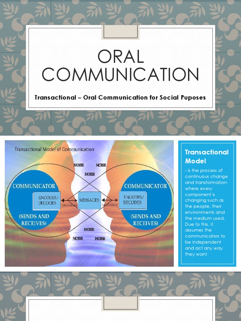 Oral Communication For Social Purposes | PDF | Speech | Communication