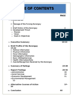 Barangay Development Plan Table of Contents