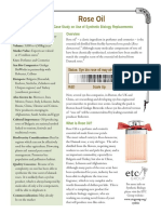 Rose Oil: A Case Study On Use of Synthetic Biology Replacements