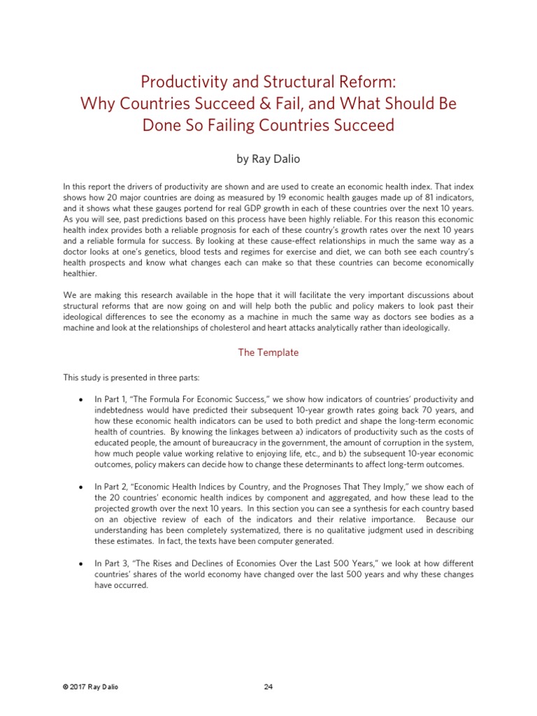 Ray Dalio - How The Economic Machine Works | PDF | Deleveraging ...