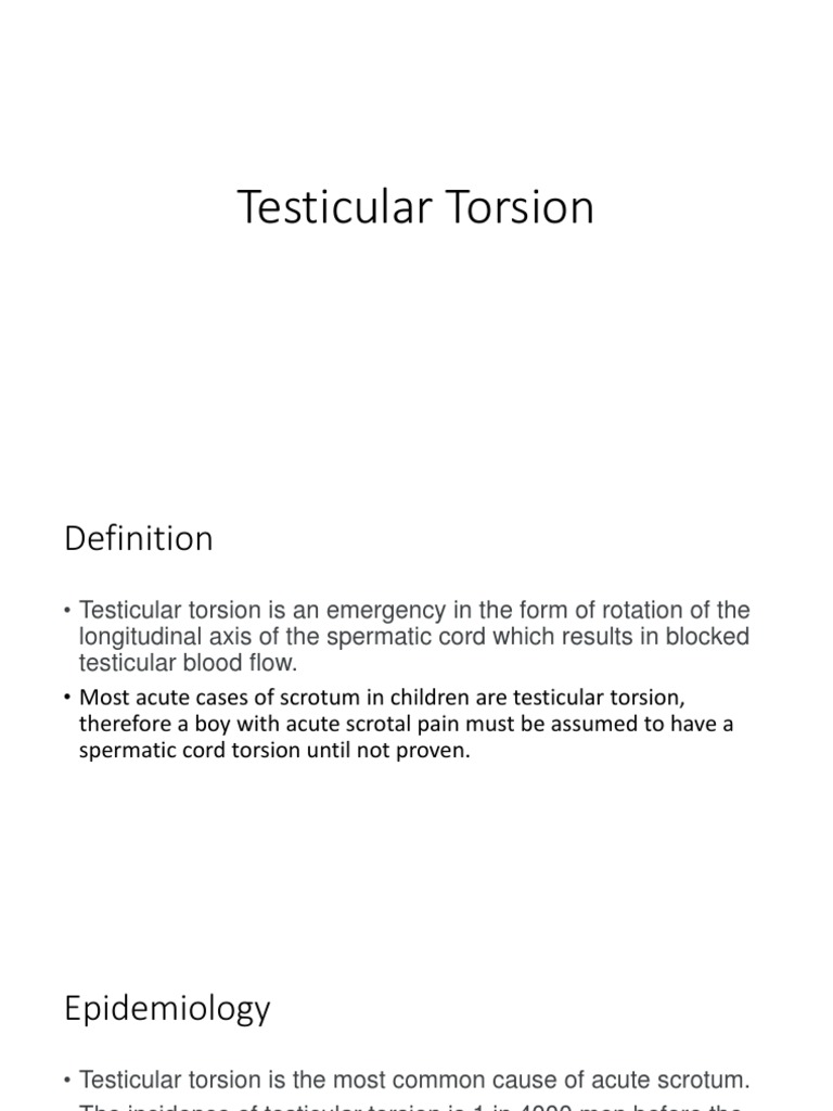 Testicular Torsion | Medical Billing and Coding Forum - AAPC