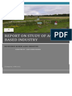 Report On Study of Agro Based Industry