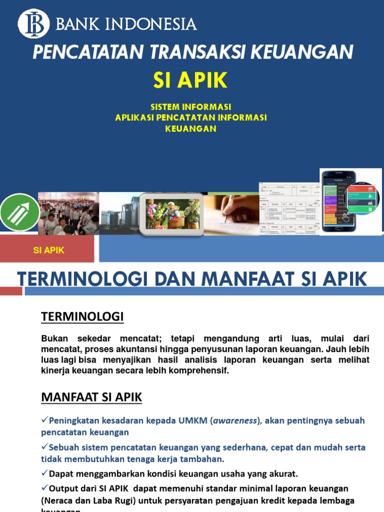 Aplikasi SI APIK untuk Pencatatan Keuangan | PDF
