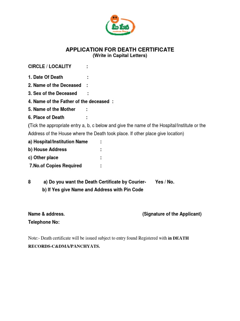 Andhra Pradesh Death Certificate | PDF | Law