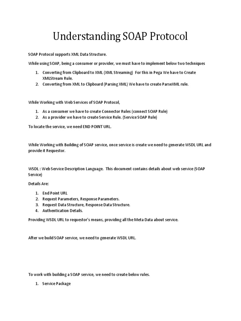 Understanding SOAP Protocol PDF