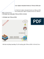 (Lab 4.2) Config VLAN Trunking Between Vsphere Standard Switch On VMware ESXi and Switch