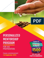 Personalized Mentorship Program: For Ias Preparation