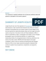 Summary of Joseph Kosuth