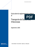 Guía Transp. de Sust. Infecciosas OMS 2005