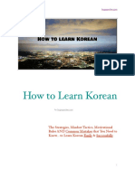 How To Learn Korean-1 PDF