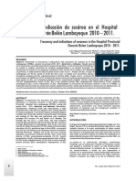 Frecuencia e Indicacion de Cesarea en El Hospital Provincial Docente Belen Lambayeque 2010 -2011
