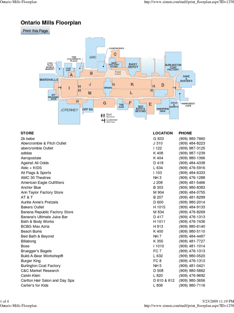 Ontario Mills Store Map Converse Ontario Mills,Quality Assurance,Protein-Burger.com