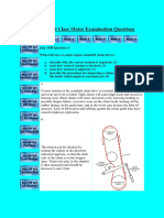 2nd Class Motor Examination Questions