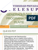 Exposicion Nociones Generales Del Programa Pdt-Plame: Contabilidad "Vi" Ciclo