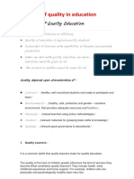 Concept of Quality in Education