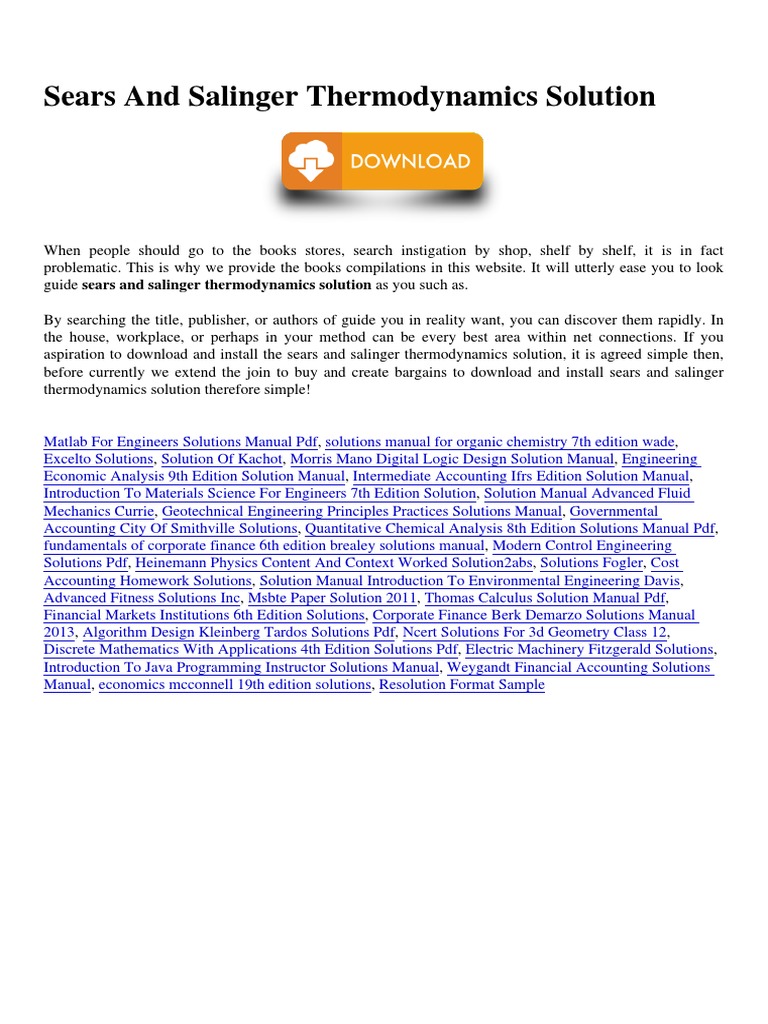 Thermodynamics intelligence overview