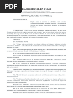 Blindagens Portaria Nº 94-Colog, 16 Agosto 2019