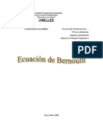 Analisis de La Ecuacion de Bernoulli